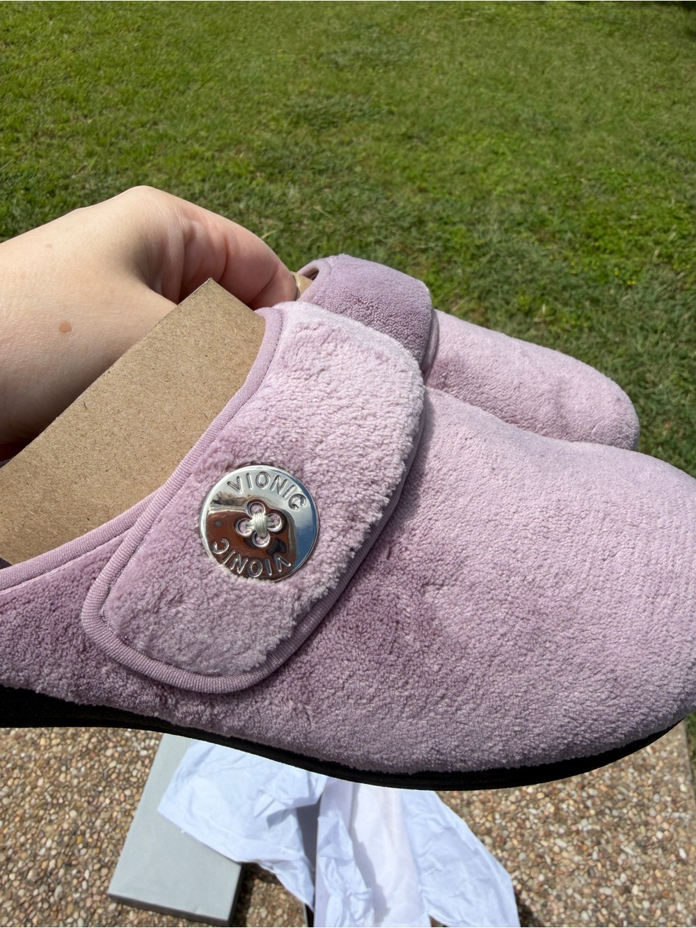 Vionic Sadie Mule Slipper Mauve Size 8 NWT